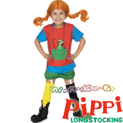 Micki Pippi Костюм на Пипи Дългото чорапче 4-6 години